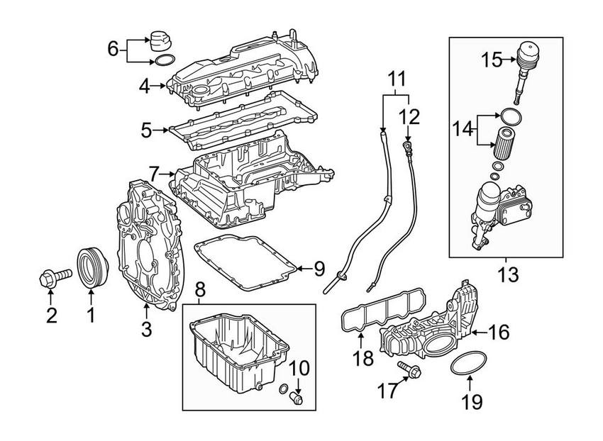 Mercedes Engine Intake Manifold Gasket Lower 6510910060 Genuine